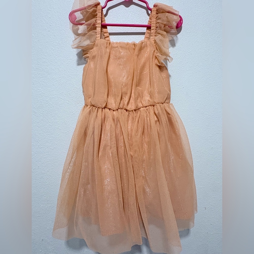 Cat & Jack Coral Sparkle Tulle Dress